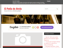 Tablet Screenshot of elpatiodeatras.com